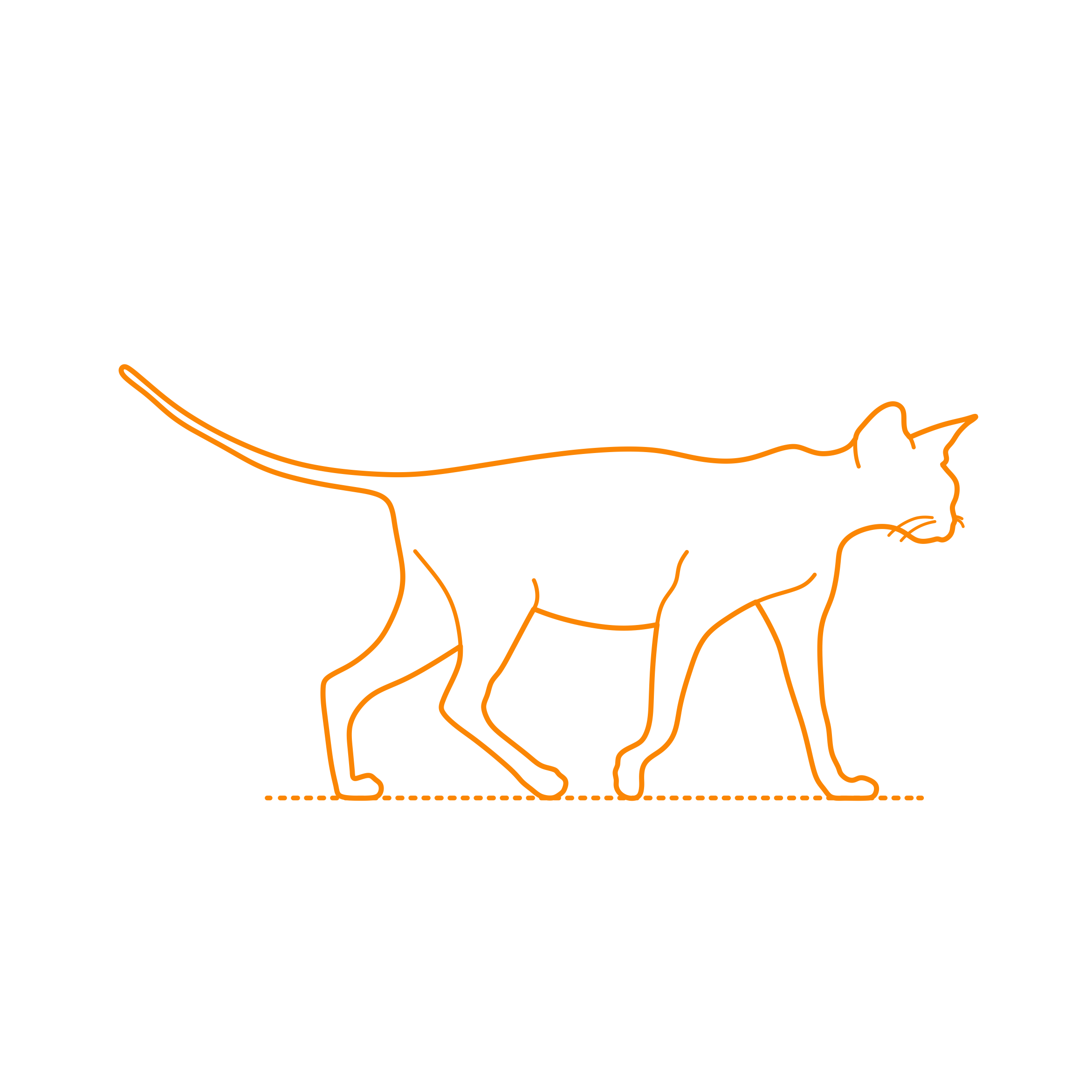 Animals Cats Sphynx Outline Svg Vector Free Vectors